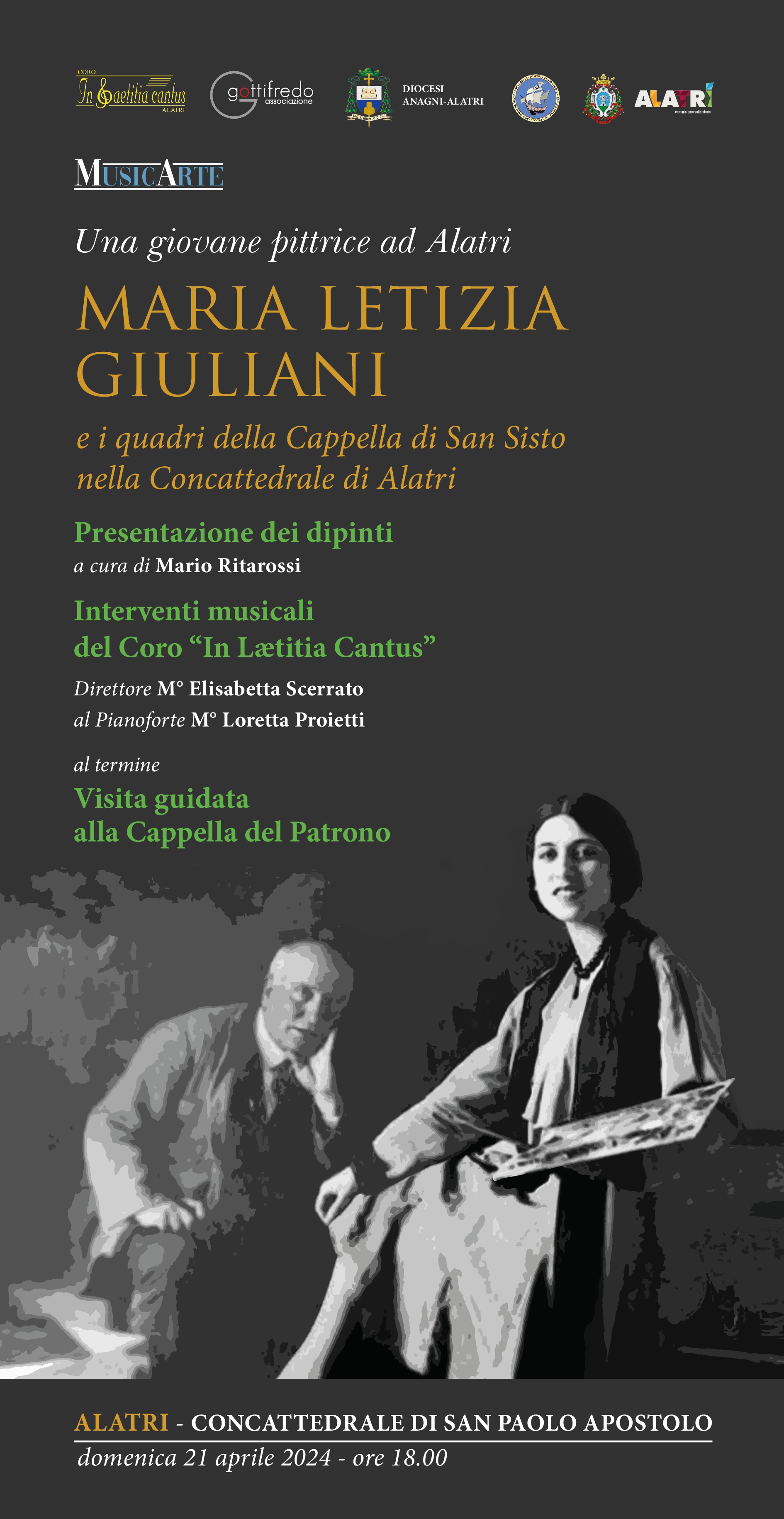 Maria Letizia Giuliani - Una giovane pittrice ad Alatri e i quadri della Cappella di San Sisto